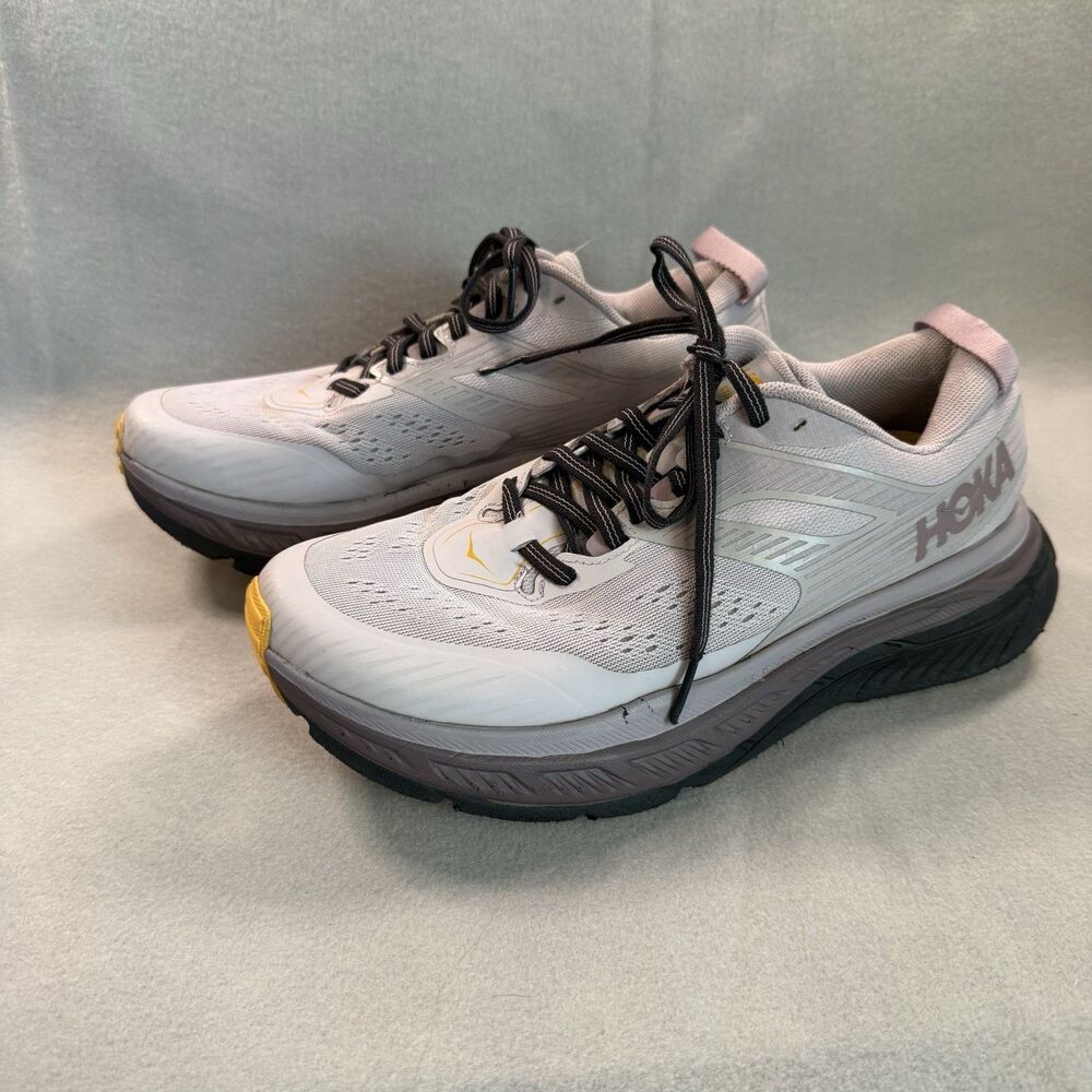 Hoka One One Stinson ATR 6 Women 9.5 Trail Running Shoes Lilac Marble Flaw